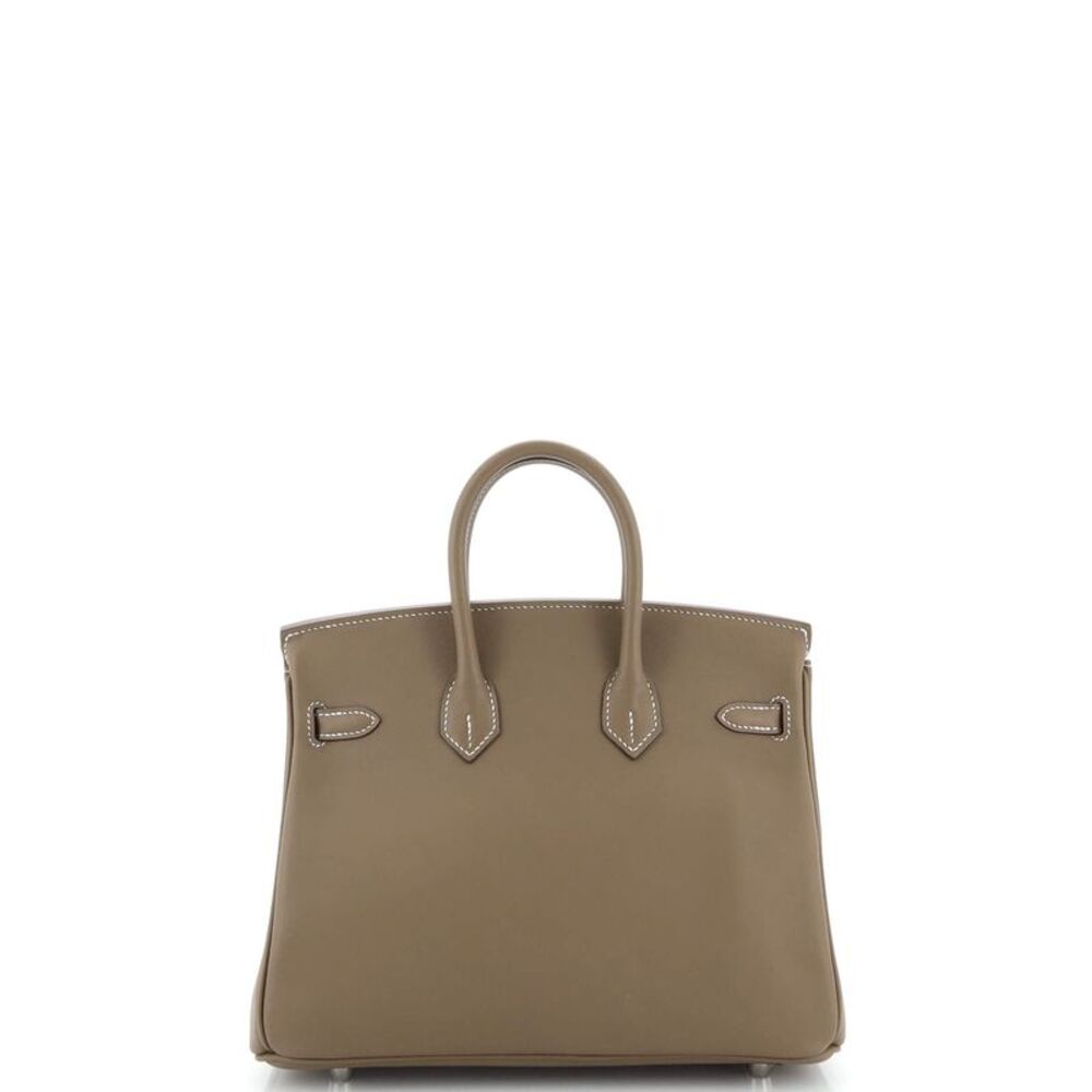 Hermes Birkin Handbag Grey Swift with Palladium Hardware 25 Neutral - Picture 4 of 11